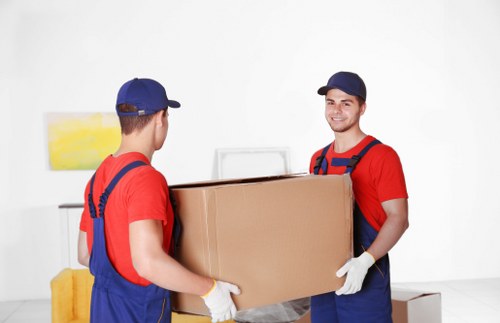 Professional house removals service in Newcross apartment building