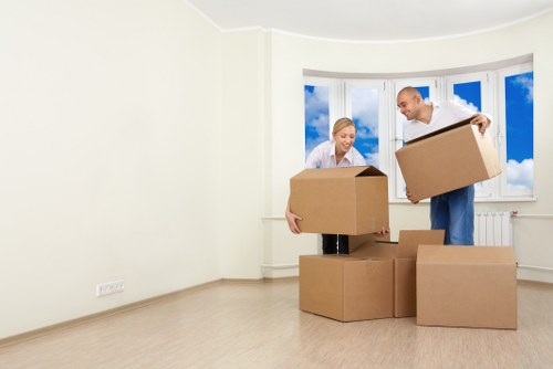 Professional team handling a small house move in Newcross