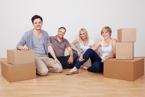 Careful packing of household items for a local house move in Newcross