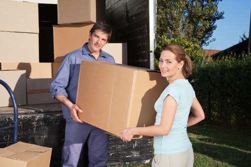 Business inventory arranged efficiently in Newcross storage